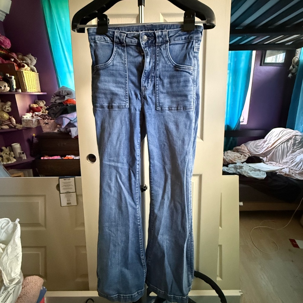 American Eagle Outfitters Light Blue Flare Jeans